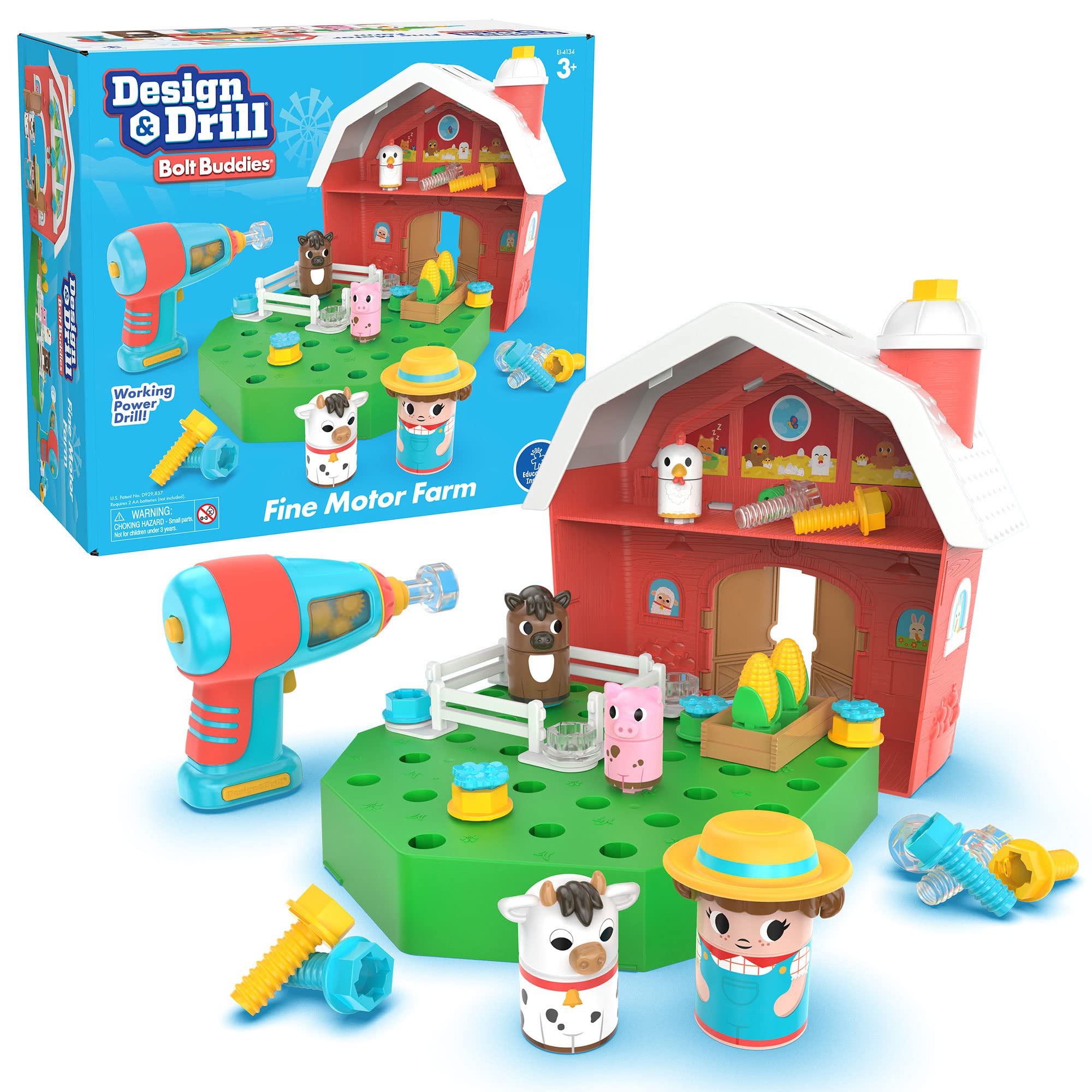 Foto 2 pulgar | Take Apart Toy Educational Insights Design & Drill Farm 3+ - Venta Internacional.