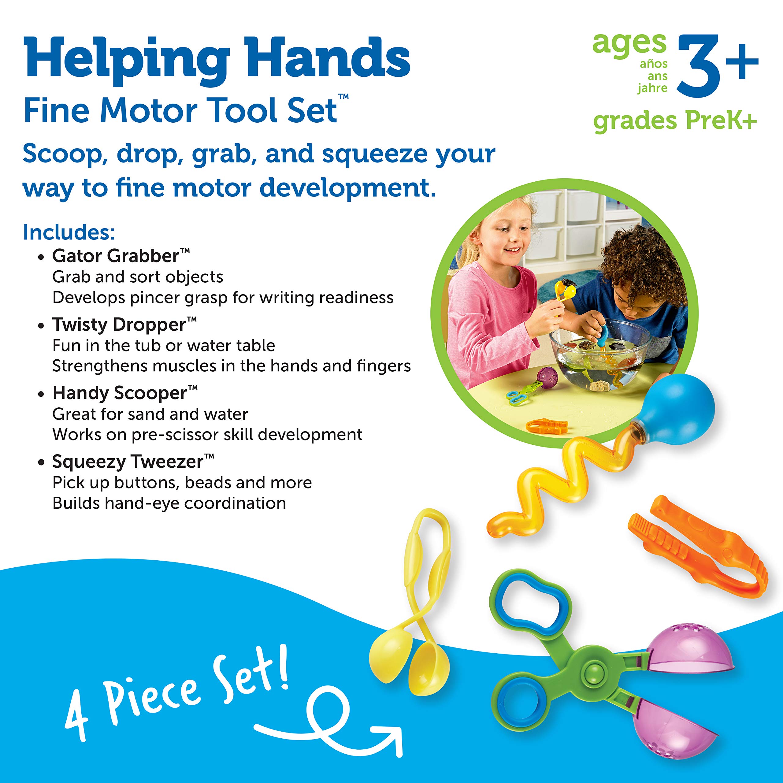Foto 8 pulgar | Toy Learning Resources Helping Hands Fine Motor, Juego De 4 Piezas, 3 O Más - Venta Internacional.