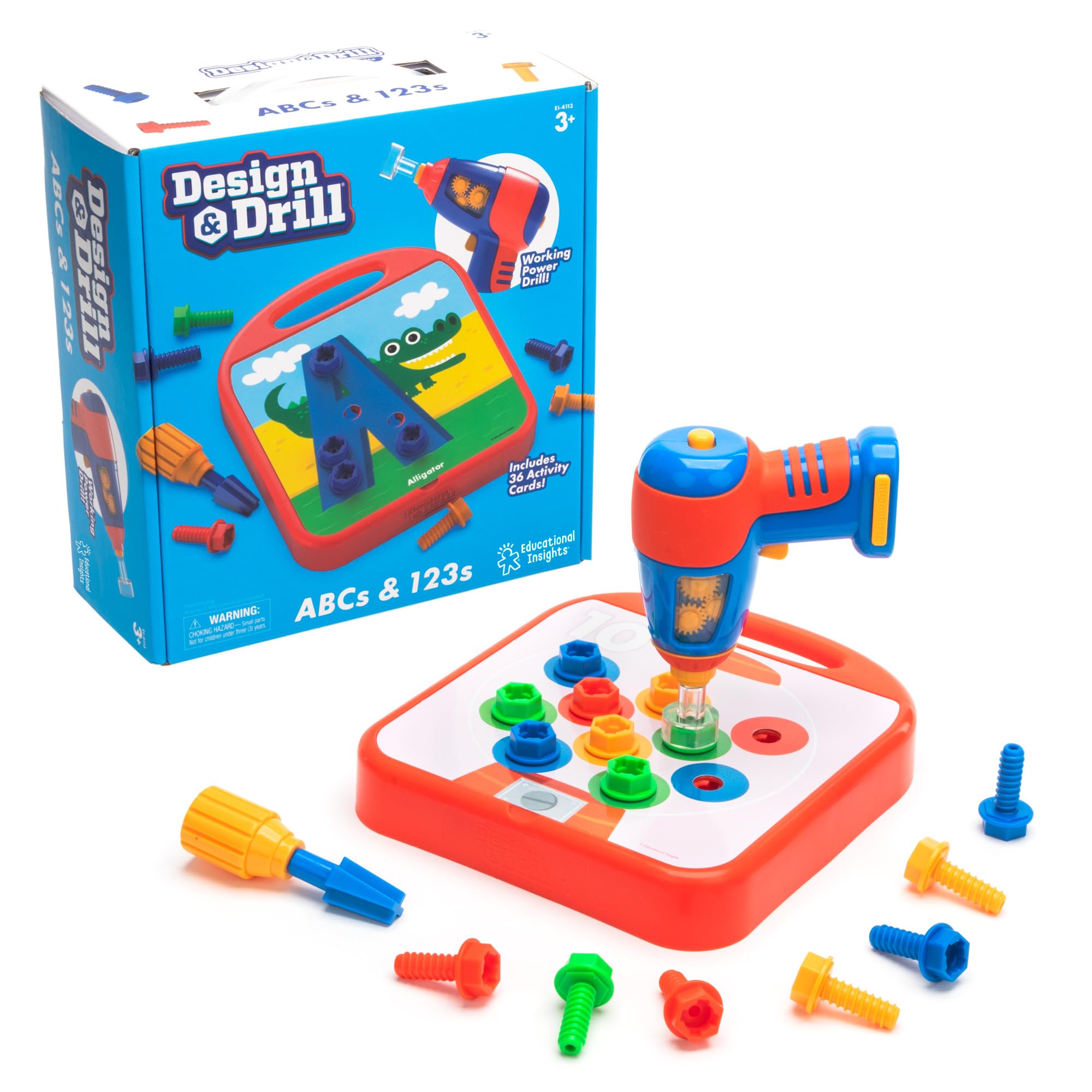Foto 1 | Set De Construcción Educational Insights Design & Drill Abc & 123s - Venta Internacional.