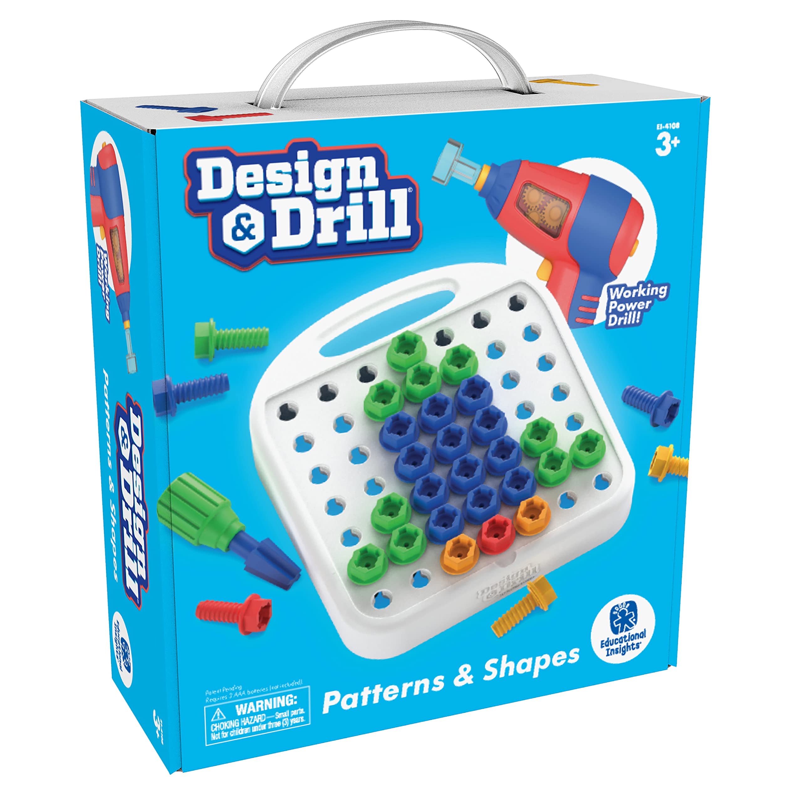 Foto 7 | Drill Toy Educational Insights Diseño Y Patrones Y Formas De Perforación - Venta Internacional.