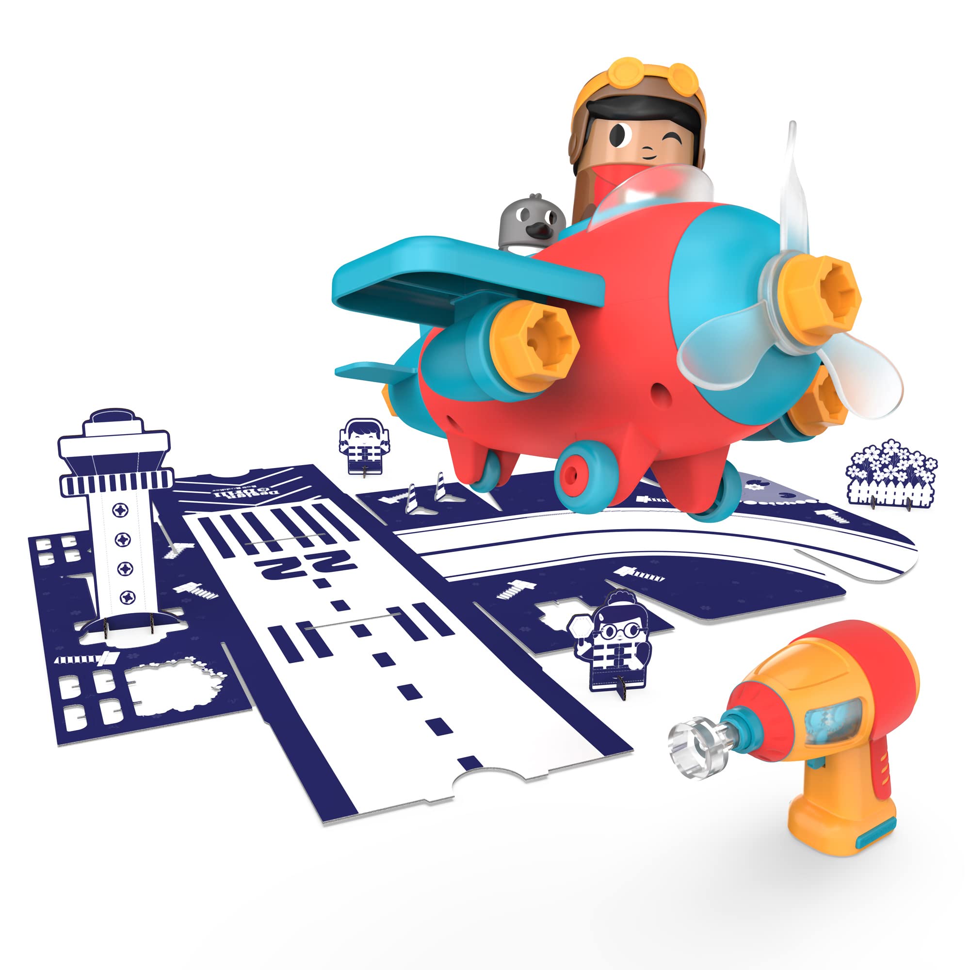 Foto 4 pulgar | Take Apart Educational Insights Design & Drill Bolt Buddies Plane Con Taladro Eléctrico - Venta Internacional.