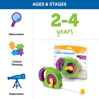Foto 6 | Tape Measure Learning Resources, Juguete Retráctil Simple De 4 Pies - Venta Internacional.
