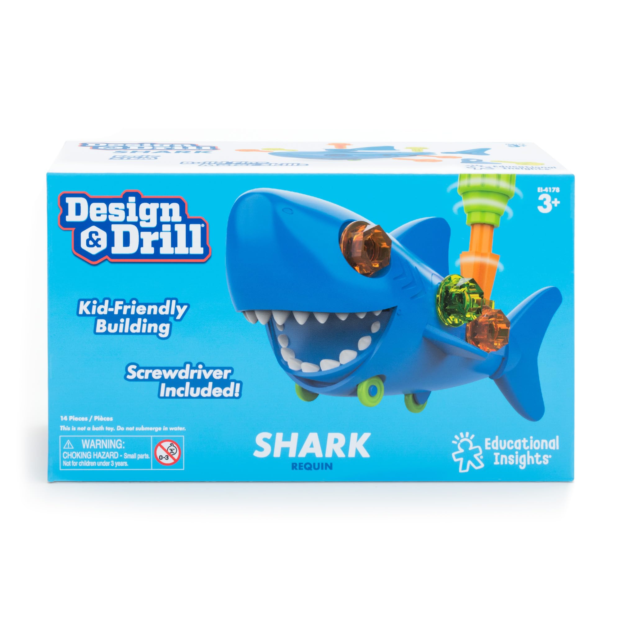 Foto 5 pulgar | Take Apart Toy Educational Insights Design & Drill  Shark - Venta Internacional.