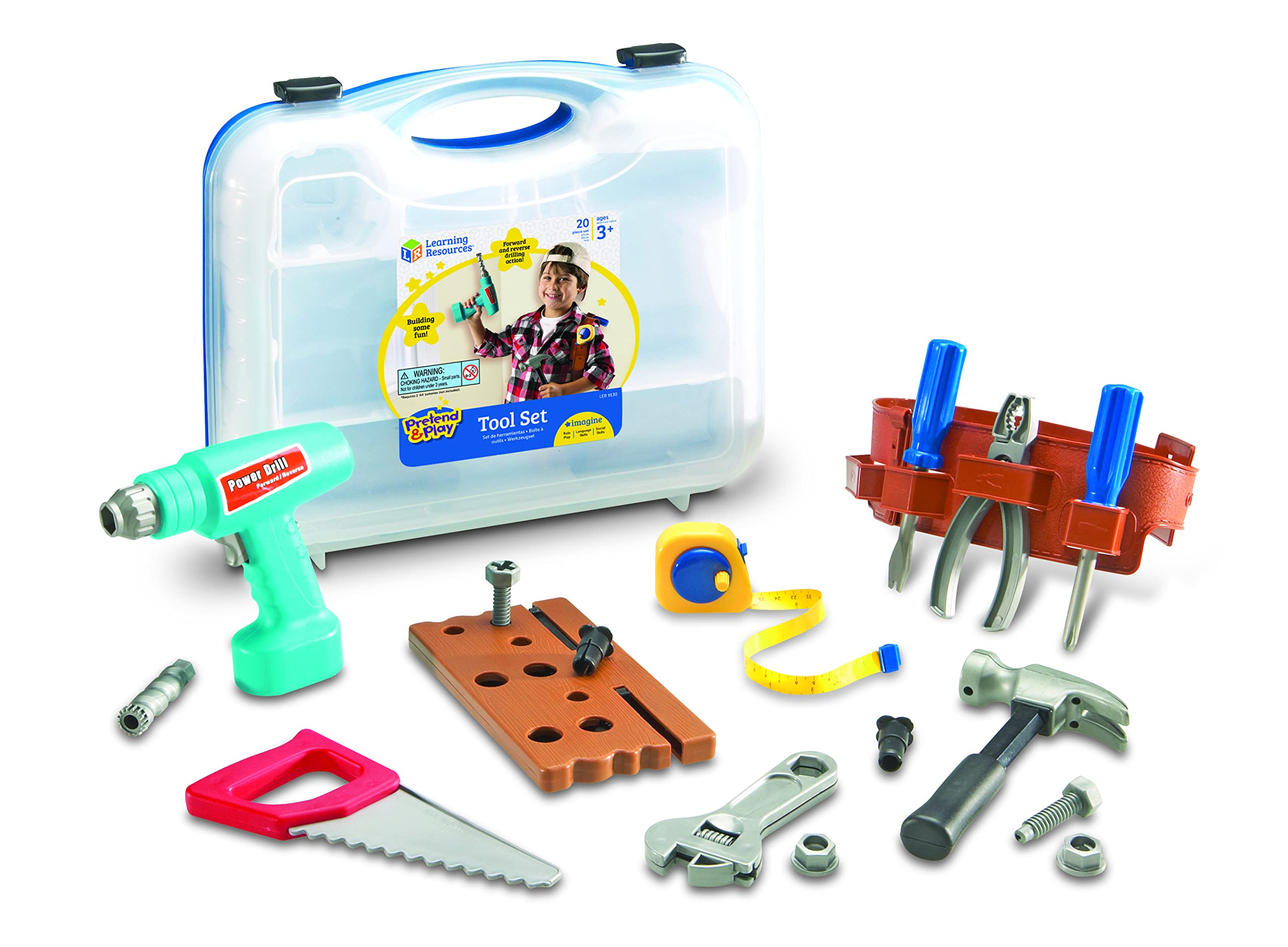 Juego De Herramientas Learning Resources Play Kids Para Niños Pequeños, 20 Piezas, 3 O Más - Venta Internacional.