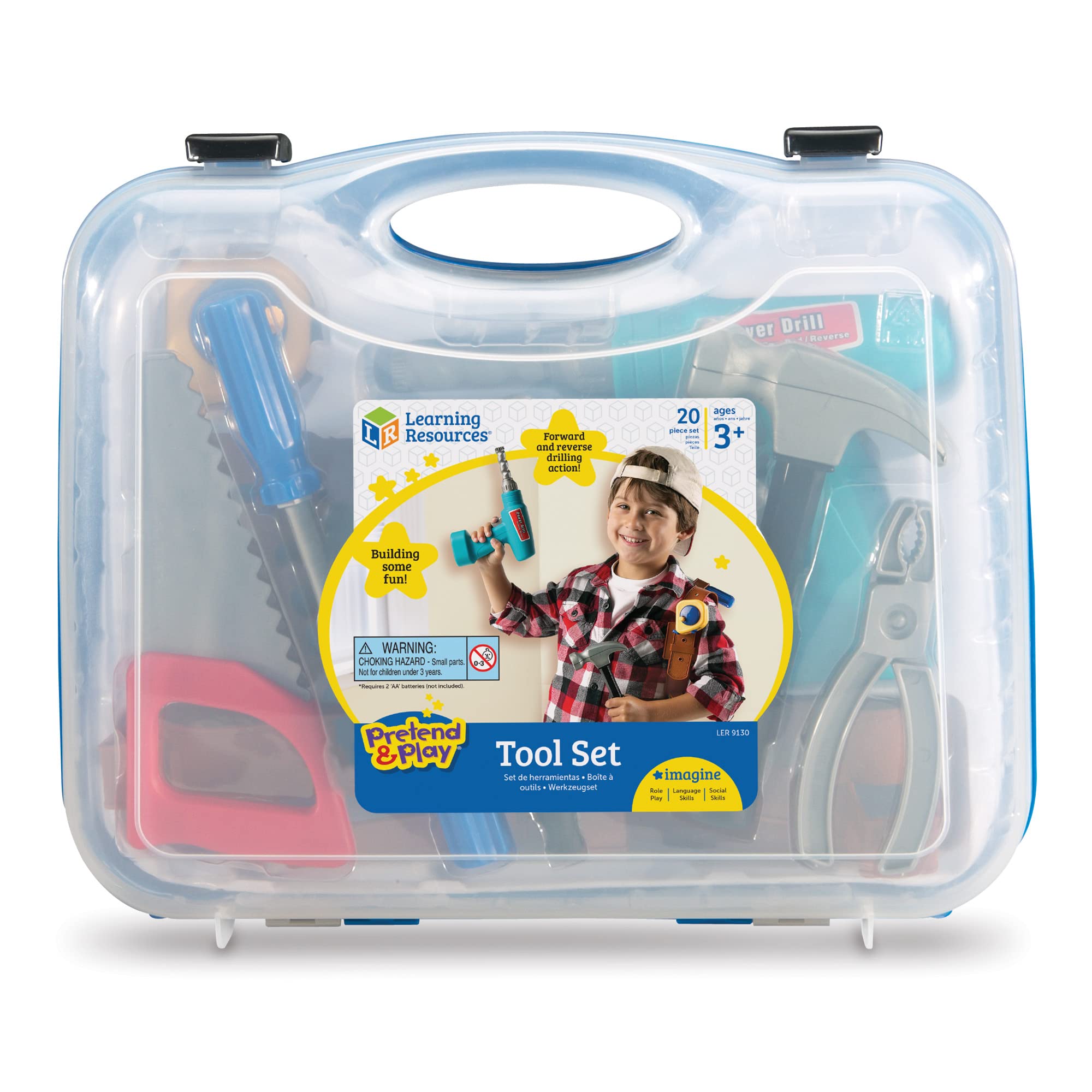 Foto 3 pulgar | Juego De Herramientas Learning Resources Play Kids Para Niños Pequeños, 20 Piezas, 3 O Más - Venta Internacional.