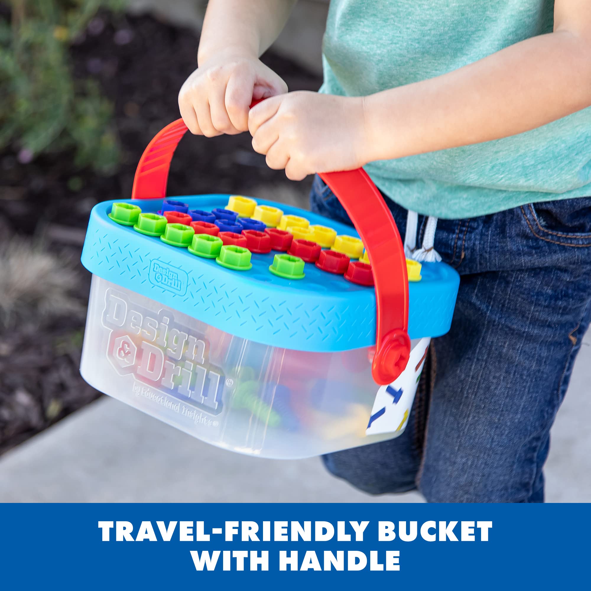 Foto 5 pulgar | Cubo Atornillable Toy Educational Insights Design & Drill 56 Piezas - Venta Internacional