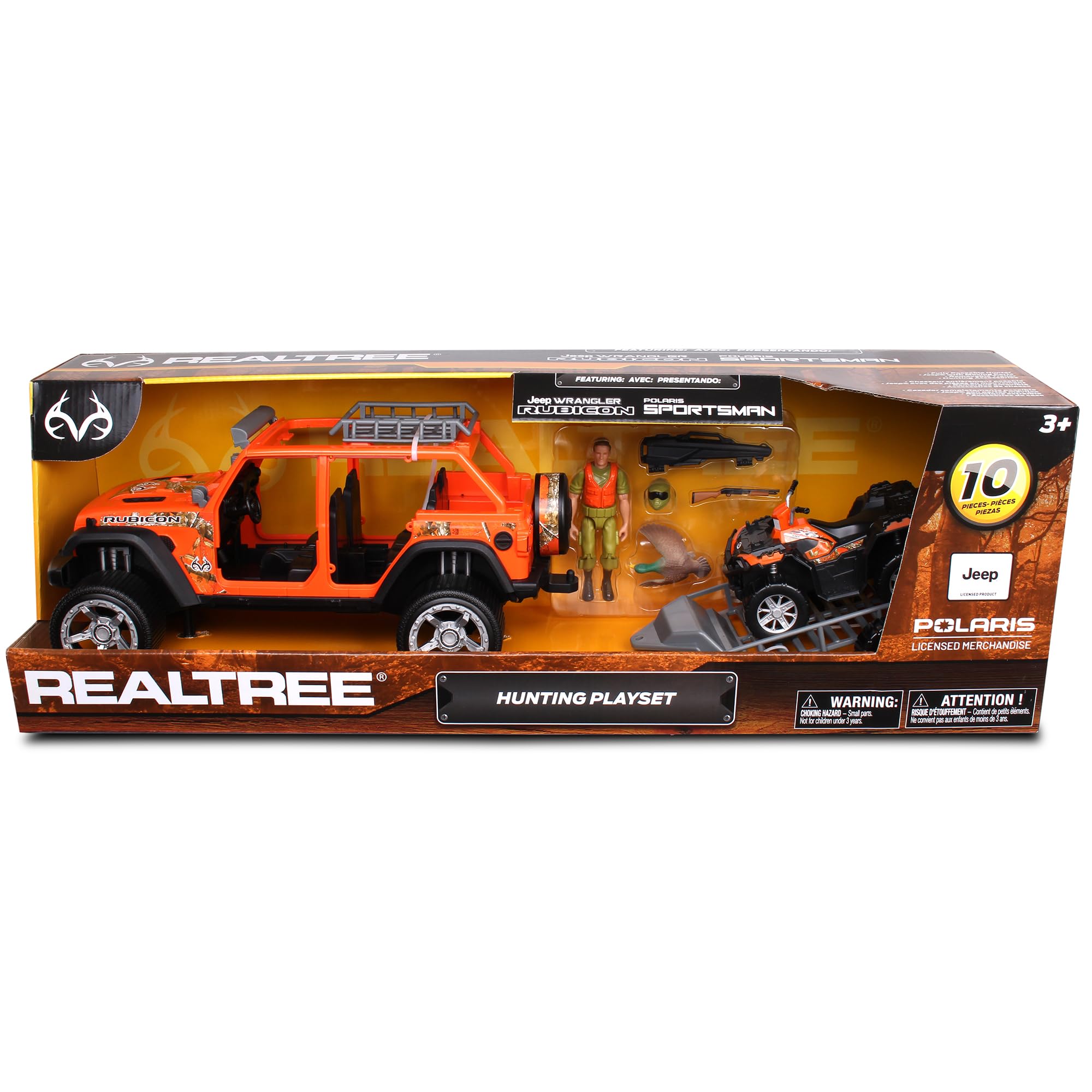 Foto 3 pulgar | Playset Nkok Realtree a Escala 1/18 con Jeep Wrangler RT y ATV - Venta Internacional