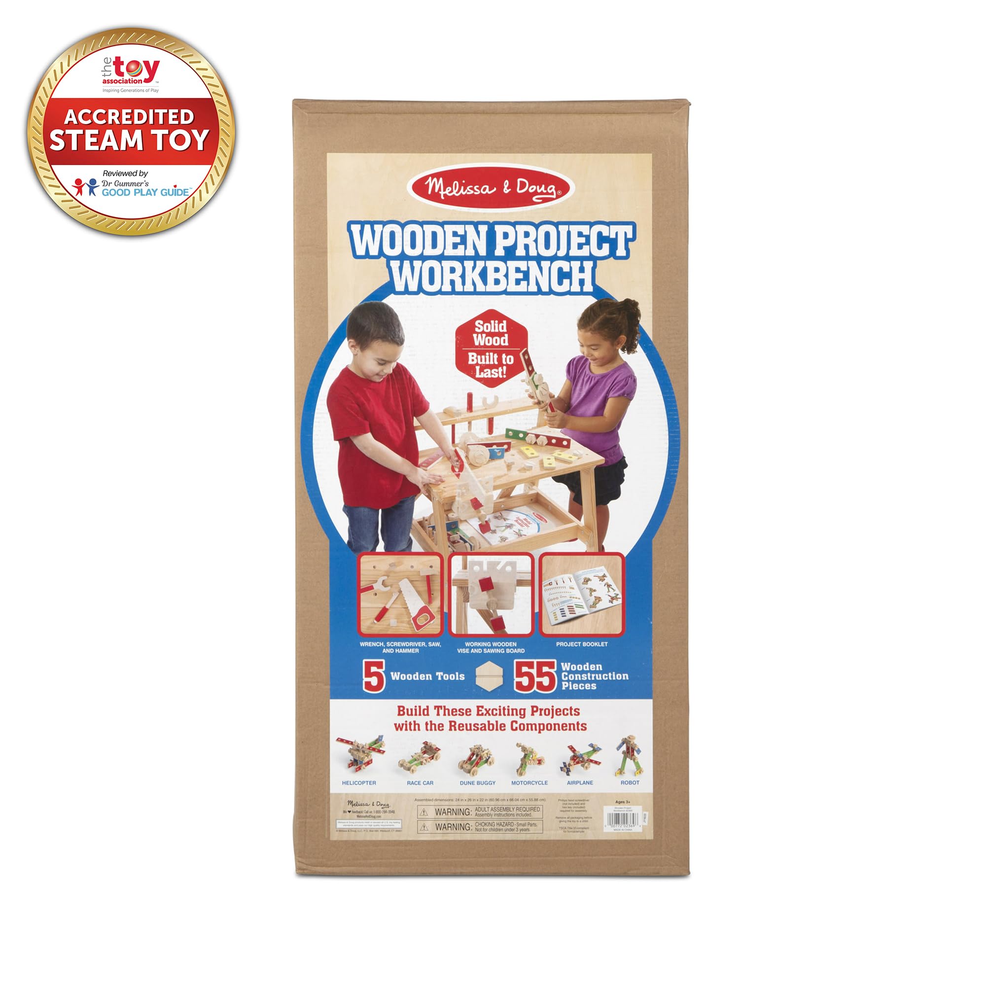 Foto 4 pulgar | Banco de Trabajo Toy Workbench Melissa & Doug Madera - Venta Internacional
