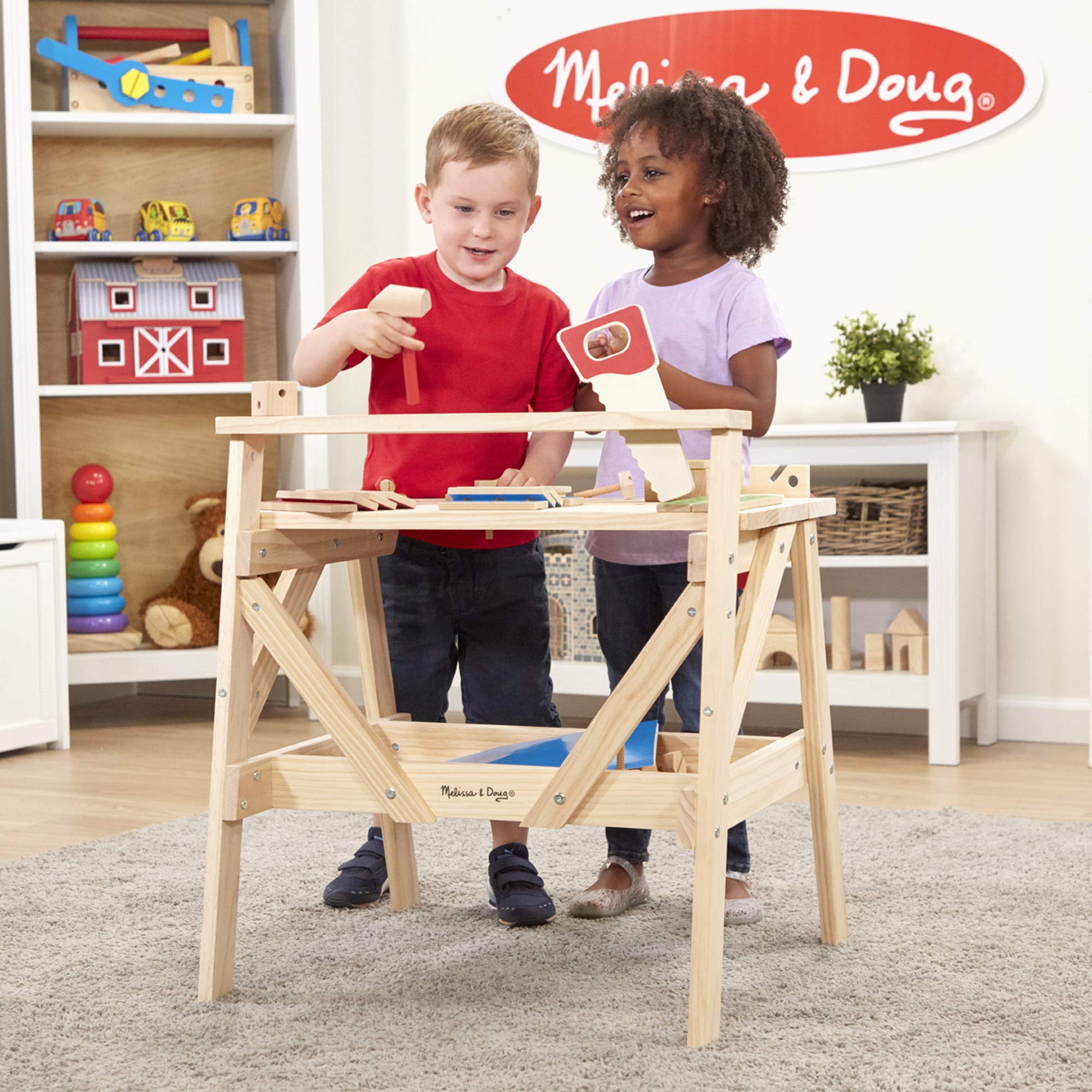 Foto 8 pulgar | Banco de Trabajo Toy Workbench Melissa & Doug Madera - Venta Internacional