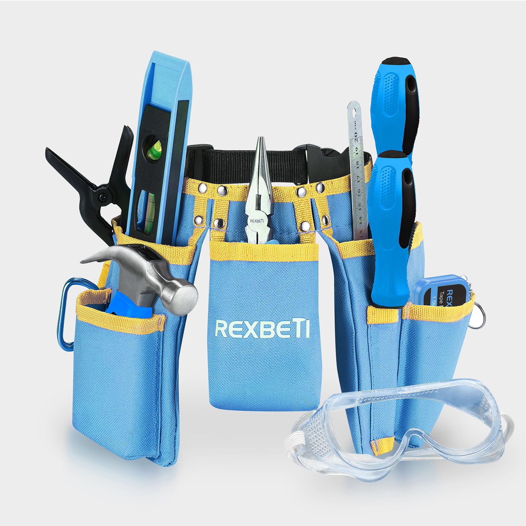 Foto 3 pulgar | Juego De Herramientas Rexbeti Young Builder's De 18 Piezas Con Cinturón De Herramientas Para Niños, Azul - Vent