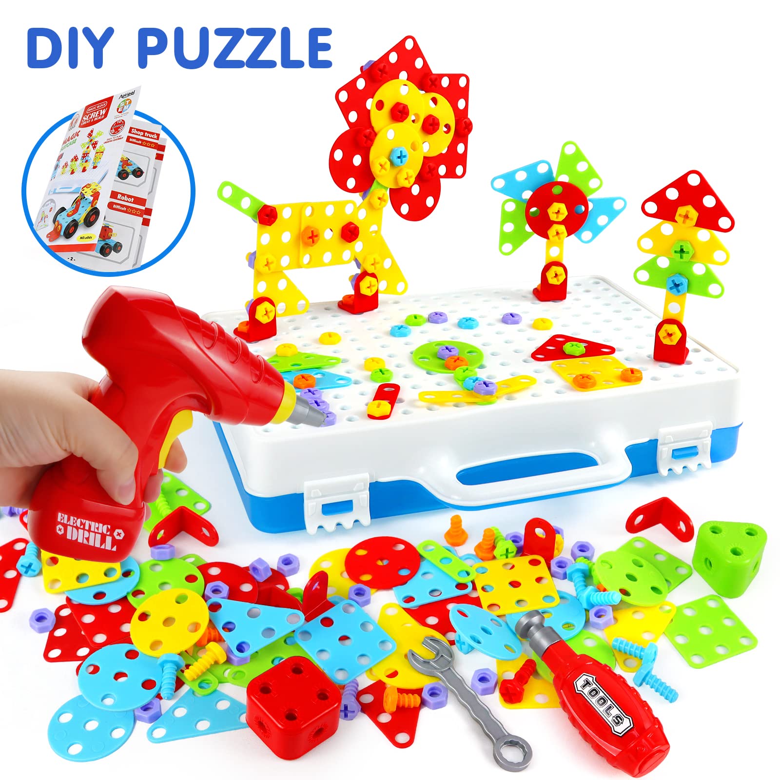 Foto 3 pulgar | Juego De Brocas De Construcción Aotipol Stem Toy 232 Piezas Para Niños De 3 A 8 Años - Venta Internacional.