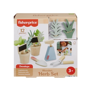 Foto 1 | Juego De Herramientas Y Jardín De Hierbas De Juguete Fisher-price Wood, 12 Piezas, 3+y - Venta Internacional.