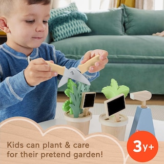 Foto 2 | Juego De Herramientas Y Jardín De Hierbas De Juguete Fisher-price Wood, 12 Piezas, 3+y - Venta Internacional.