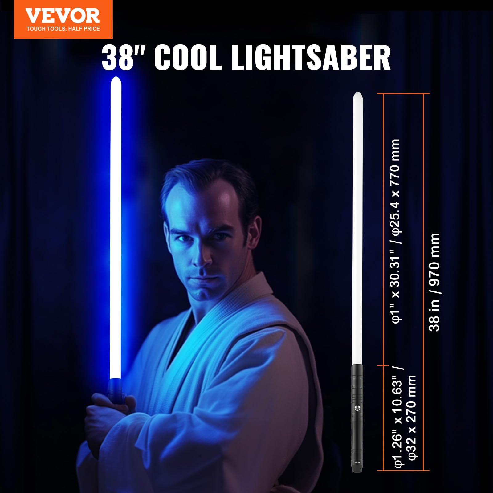 Foto 4 pulgar | Lightsaber Vevor 2 En 1 Heavy Metal Hilt Rgb Con Efectos De Sonido - Venta Internacional.