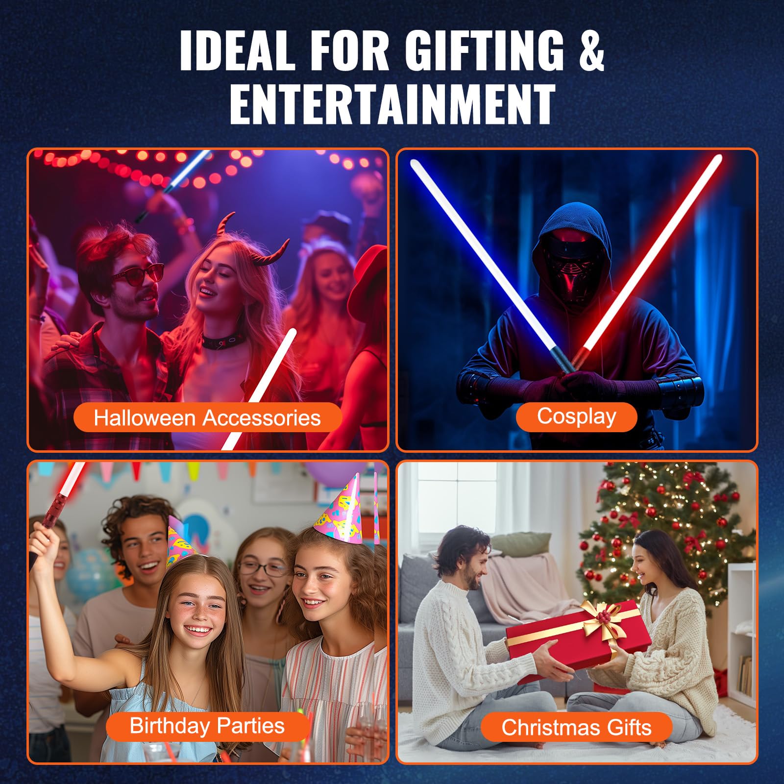 Foto 5 pulgar | Dueling Lightsaber Vevor Con 12 Colores Rgb Y 4 Modos De Sonido - Venta Internacional.