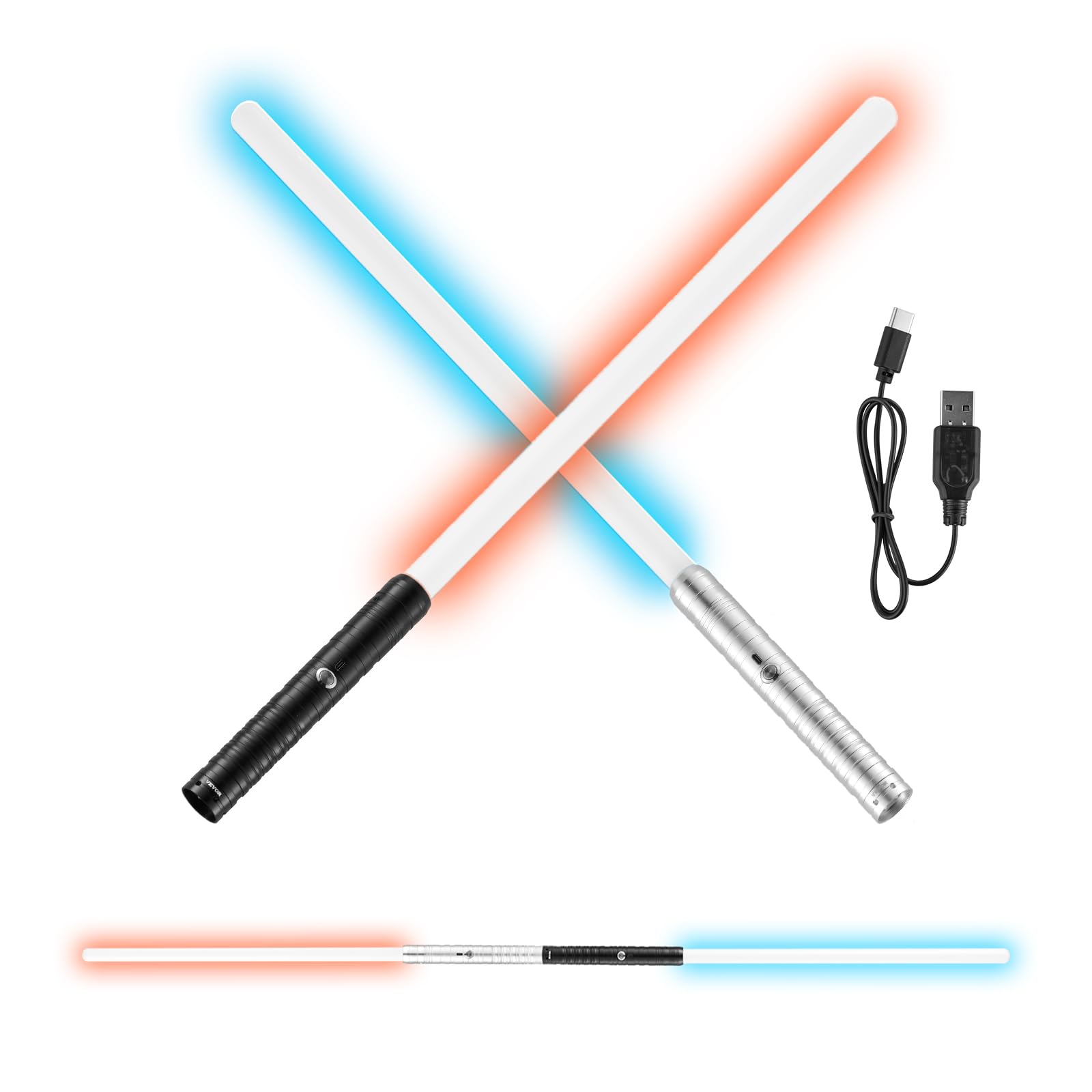 Foto 2 pulgar | Dueling Lightsaber Vevor 2 En 1 Con 7 Colores Rgb Y Efectos De Sonido - Venta Internacional.