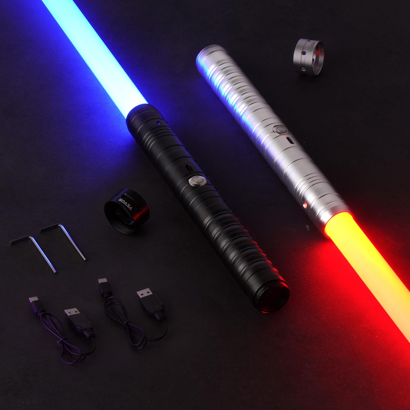 Foto 3 pulgar | Dueling Lightsaber Vevor 2 En 1 Con 7 Colores Rgb Y Efectos De Sonido - Venta Internacional.
