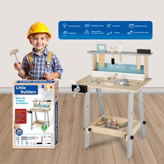 Foto 4 | Kids House Presenta Su Mesa De Trabajo De Carpintería Para Niños: ¡herramientas Y Tornillos Que Elevan La Di