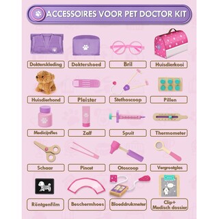 Foto 4 | Juguete De Médicos Belug De Rol Para Niños De Ascota Morado Con Rosa