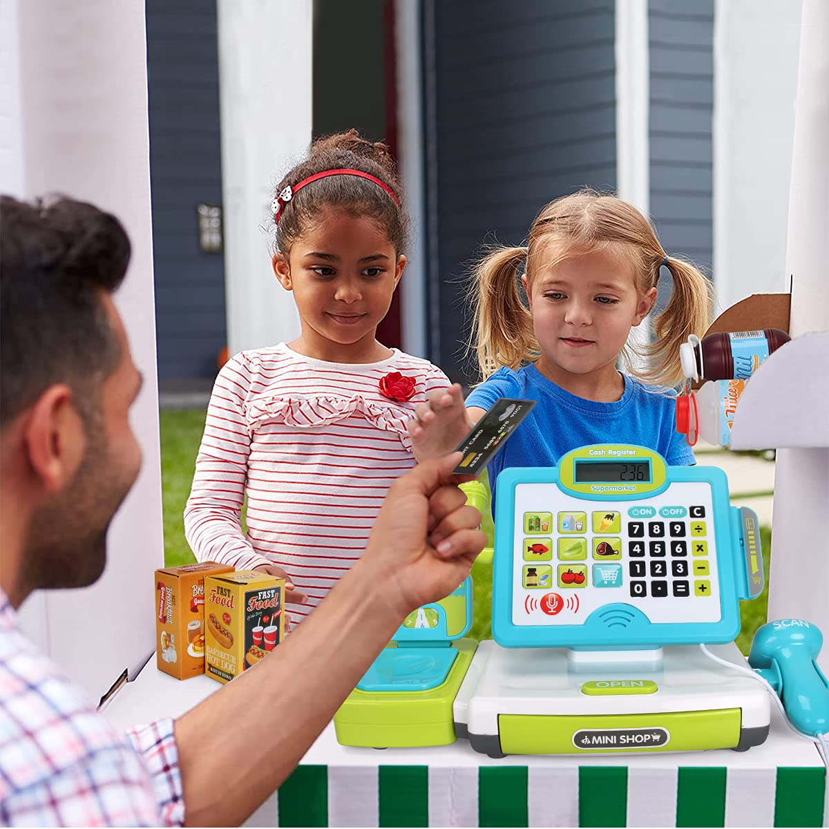 Foto 5 pulgar | Venta Internacional - CajaRegistradora Toy Fs Pretend Play para Niños