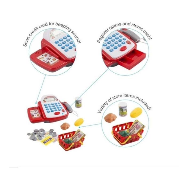 Foto 3 | Caja Registradora de Juguete con Accesorios y Sonido - Venta Internacional