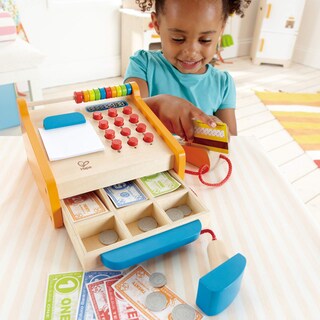 Foto 5 | Set De Juegos De Simulación De Madera Checkout Register Hape Para Niños - Venta Internacional.