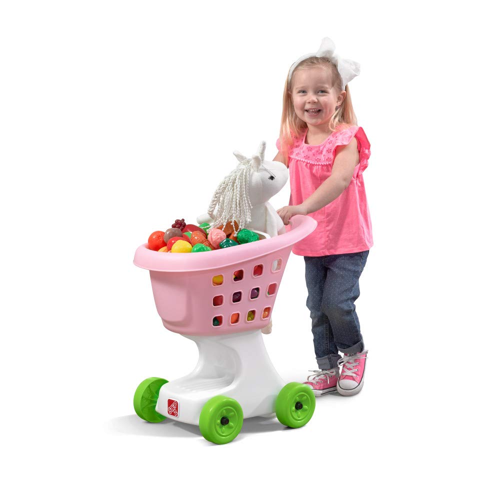 Carrito De Compras Step2 Little Helper's Para Niños De 2 Años O Más, Color Rosa - Venta Internacional.