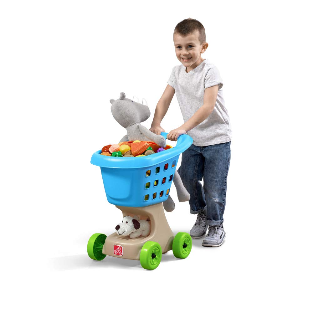 Carrito De Compras Step2 Little Helper's Para Niños De Más De 2 Años, Azul - Venta Internacional.