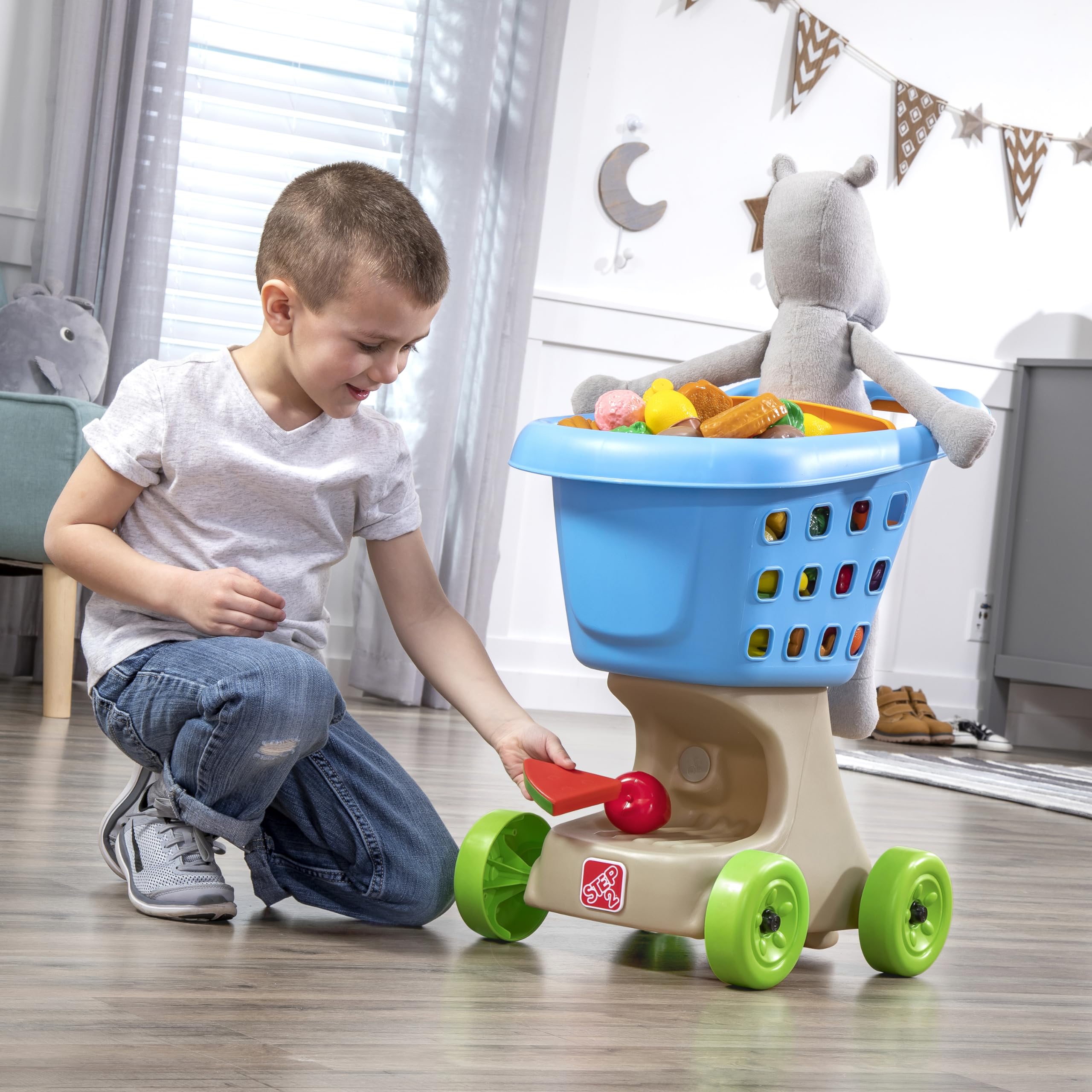 Foto 7 | Carrito De Compras Step2 Little Helper's Para Niños De Más De 2 Años, Azul - Venta Internacional.