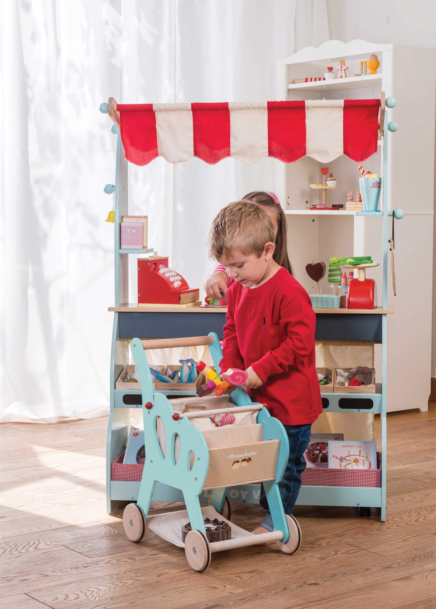 Foto 3 pulgar | Juguete Educativo De Madera, Juego De Rol, Carrito De Compras Para Supermercado Le Toy Van - Venta Internacional.