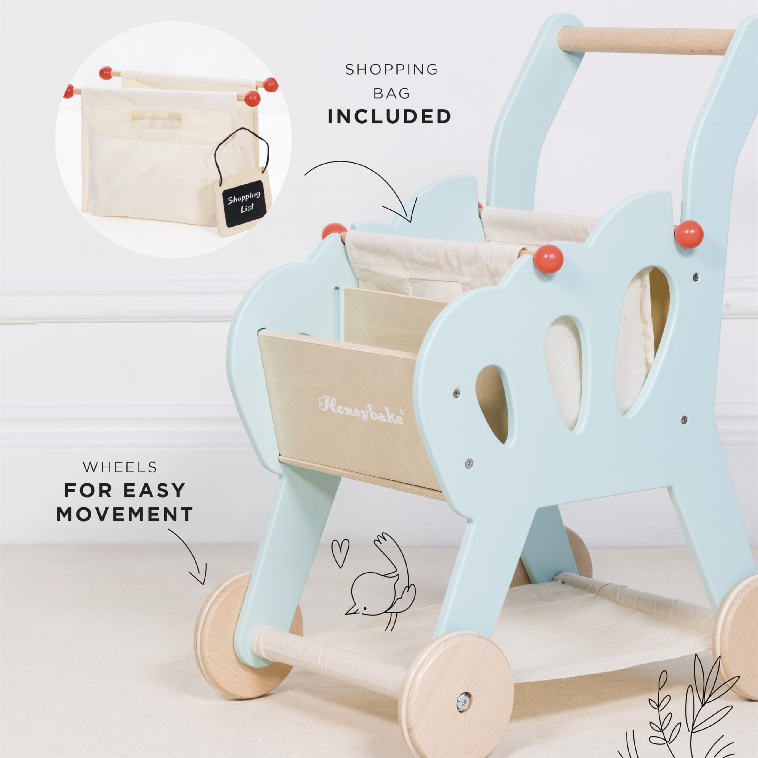 Foto 4 pulgar | Juguete Educativo De Madera, Juego De Rol, Carrito De Compras Para Supermercado Le Toy Van - Venta Internacional.