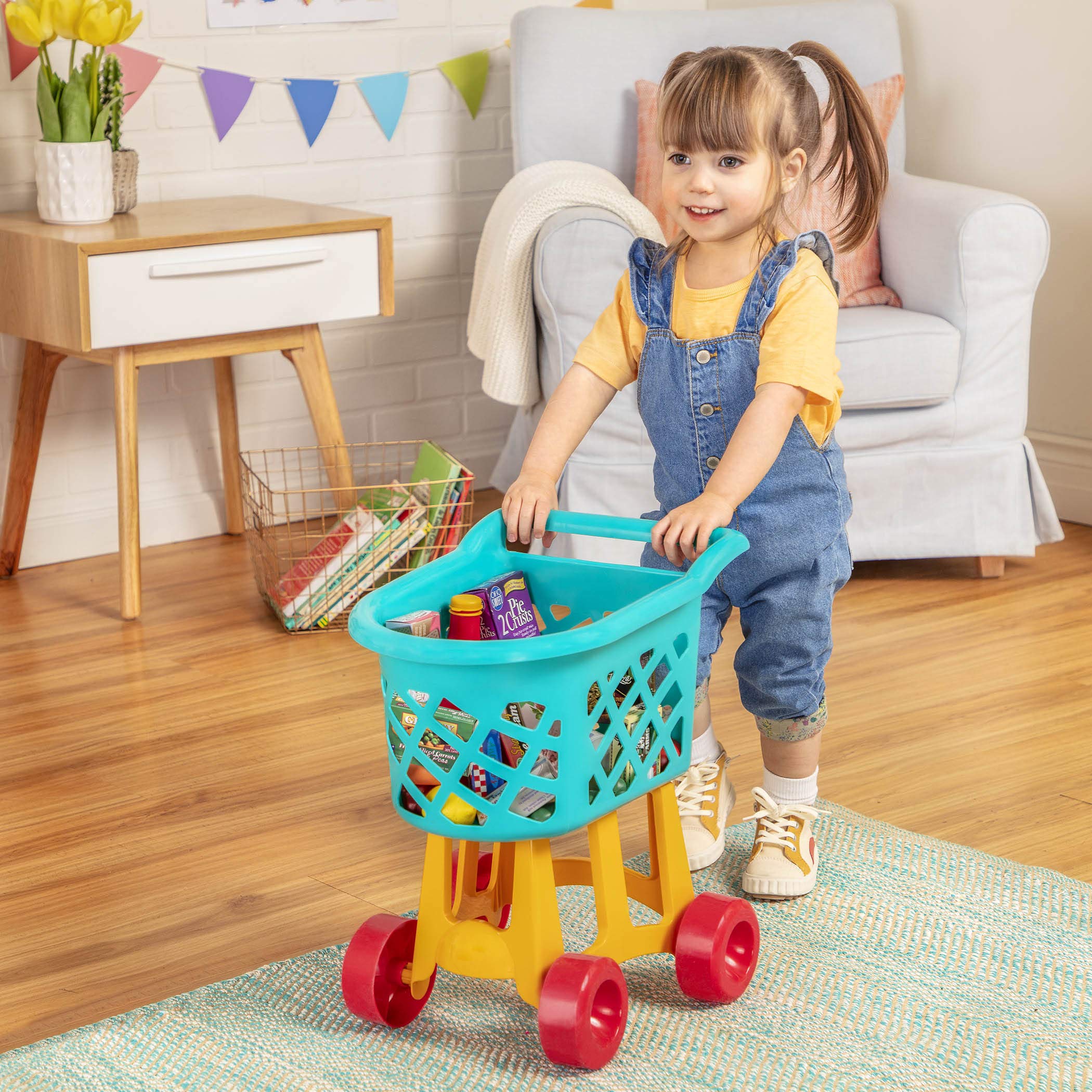 Foto 3 pulgar | Set Grocery Playset Battat Deluxe Con Carrito De Compras Y Comida Para Mayores De 3 - Venta Internacional.