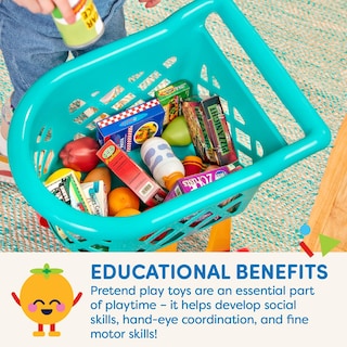 Foto 4 | Set Grocery Playset Battat Deluxe Con Carrito De Compras Y Comida Para Mayores De 3 - Venta Internacional.