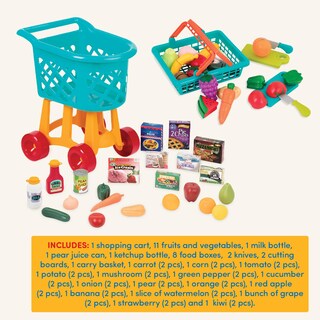 Foto 5 | Set Grocery Playset Battat Deluxe Con Carrito De Compras Y Comida Para Mayores De 3 - Venta Internacional.