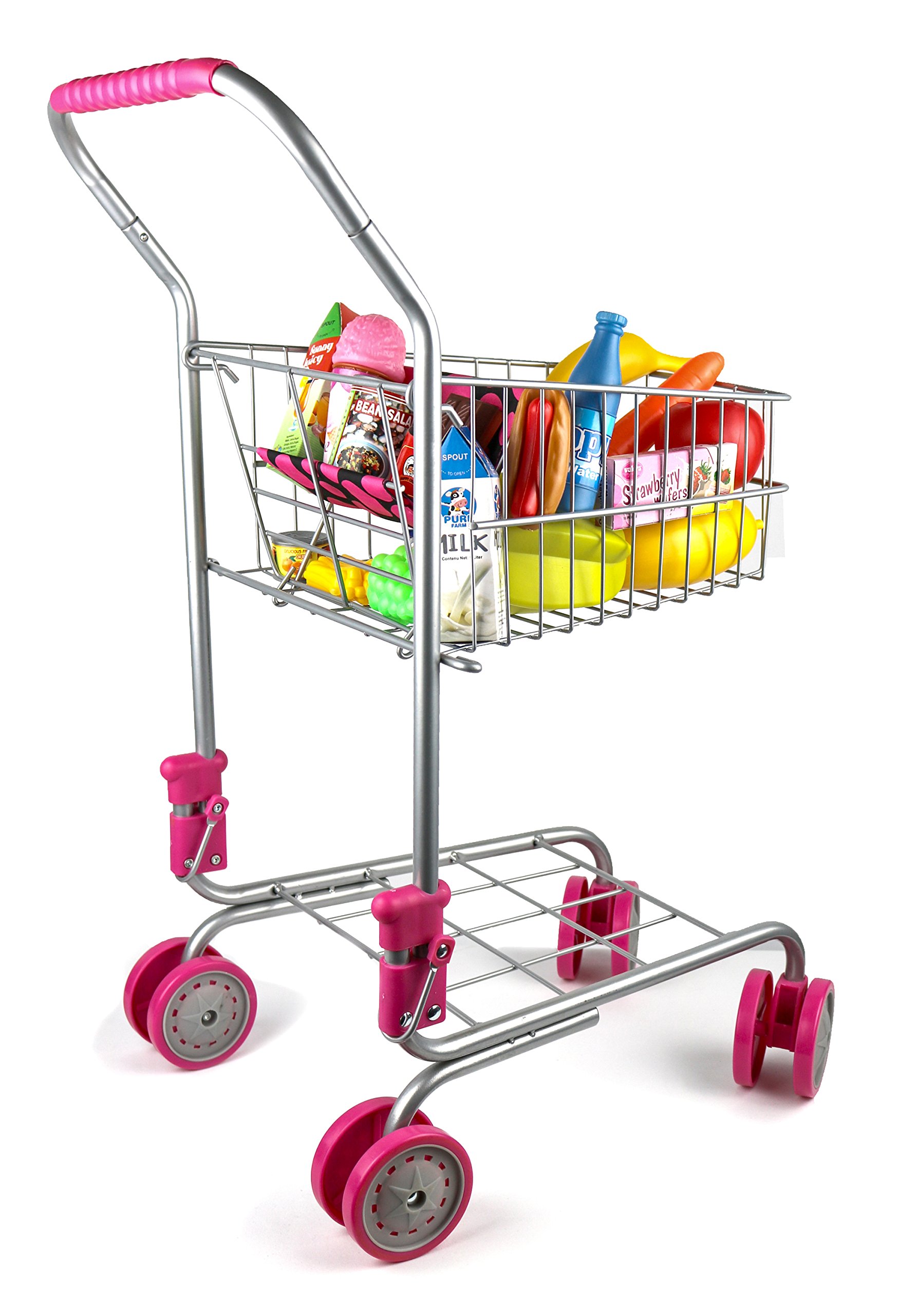 Carrito De Compras Click N' Play Kids Con 23 Piezas Para Muñecas De 18 Pulgadas - Venta Internacional.