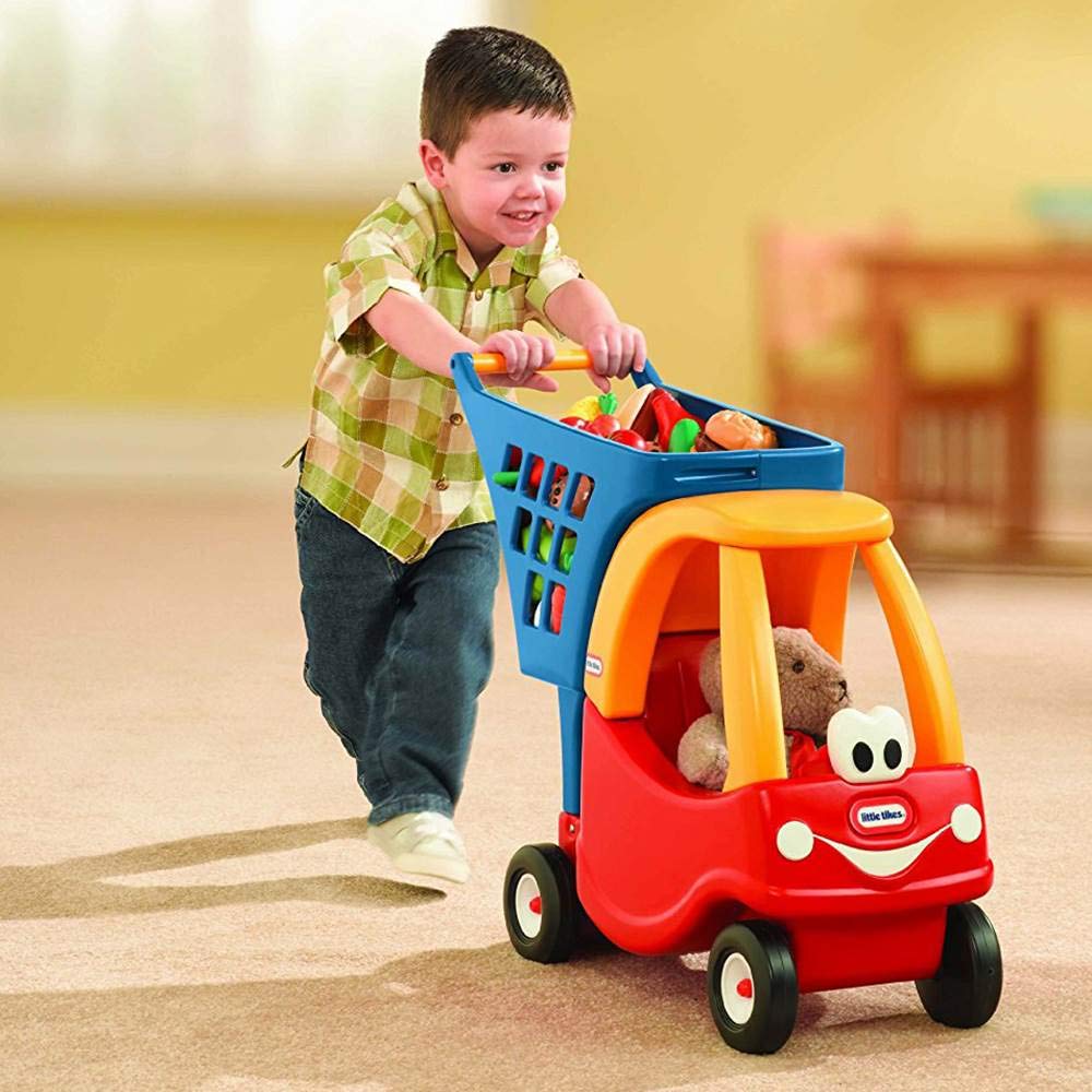 Foto 2 | Carrito De Compras Little Tikes Cozy Rojo/amarillo - Venta Internacional.