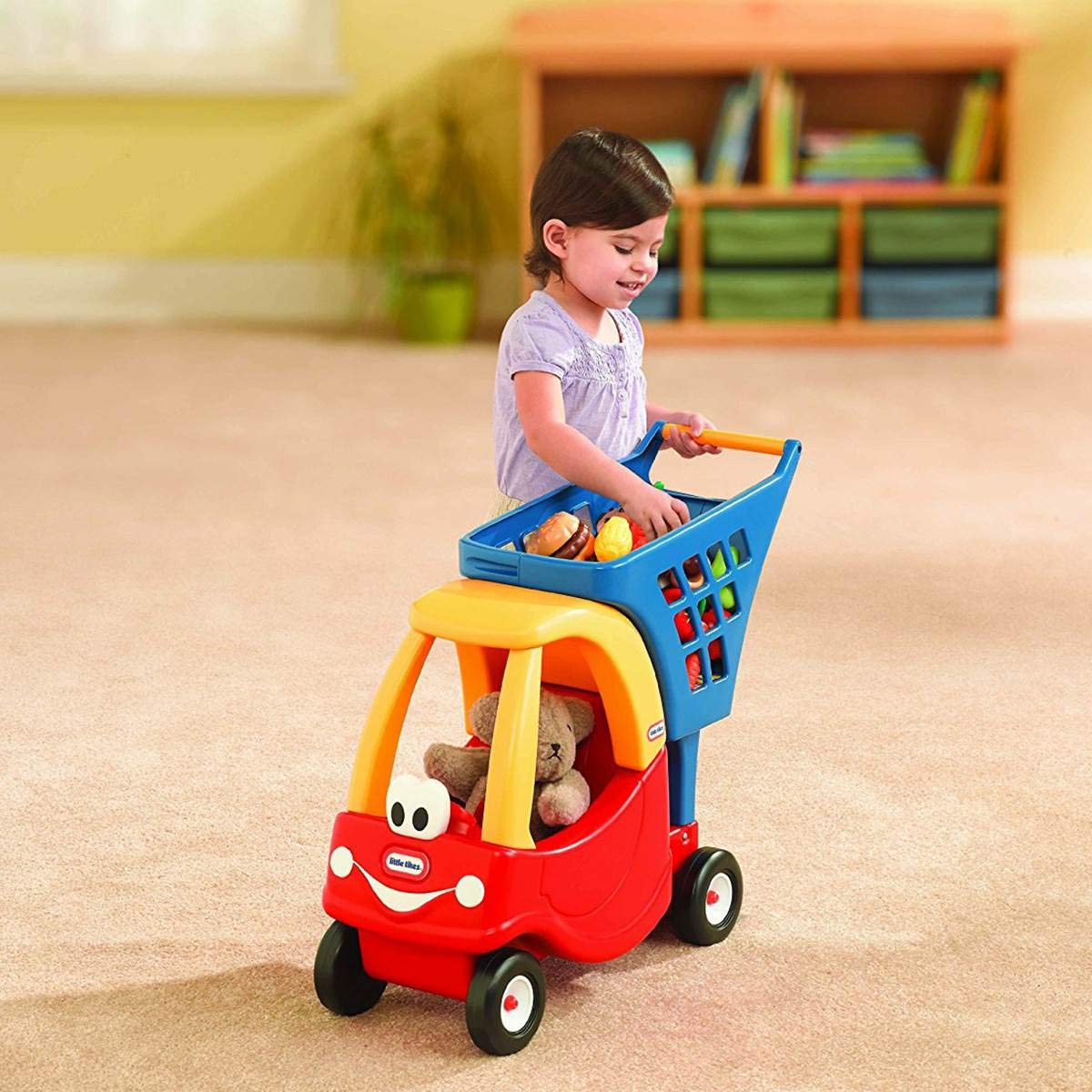 Foto 4 pulgar | Carrito De Compras Little Tikes Cozy Rojo/amarillo - Venta Internacional.