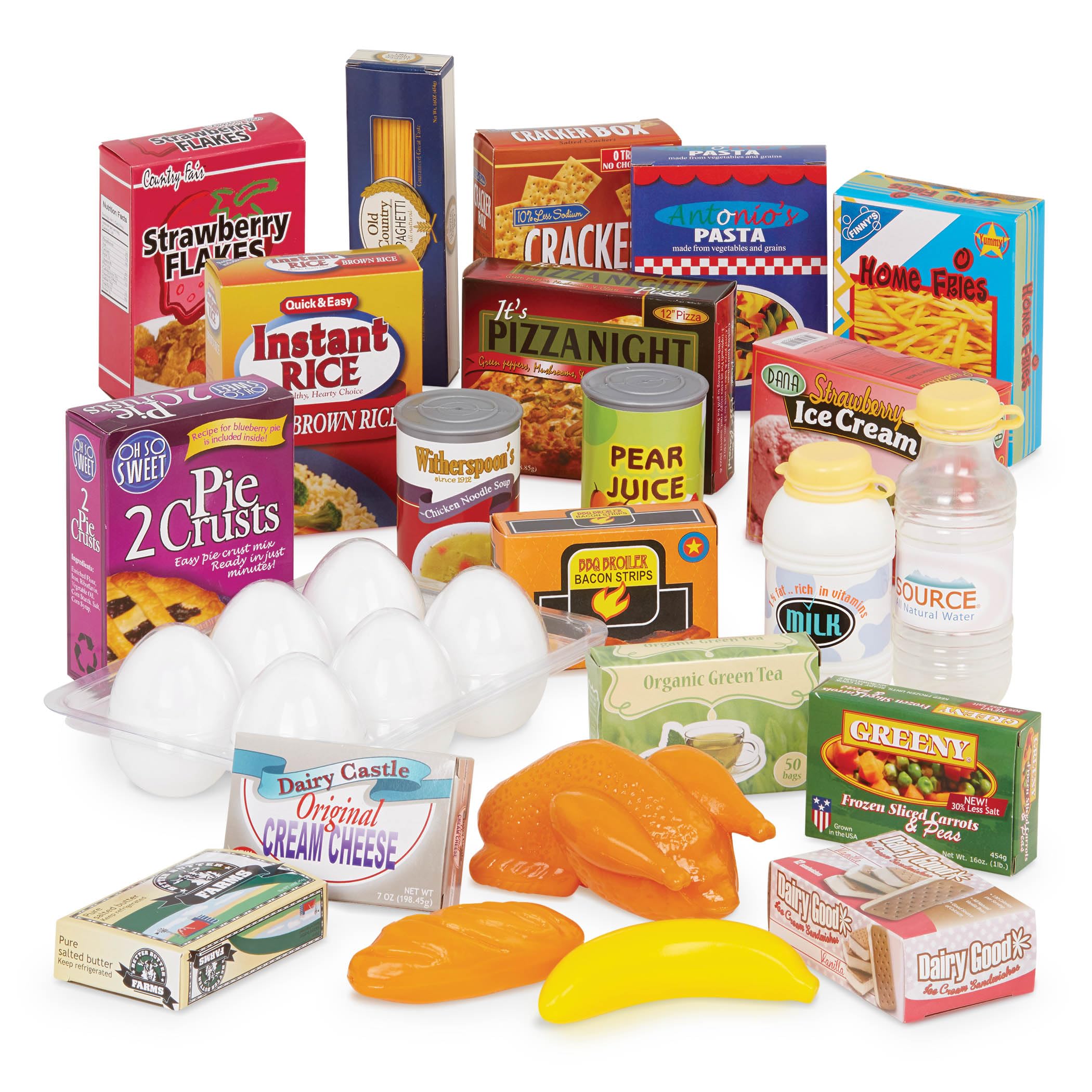 Foto 4 | Shopping Playset Battat Play Groceries & Cart Con 29 Alimentos - Venta Internacional.