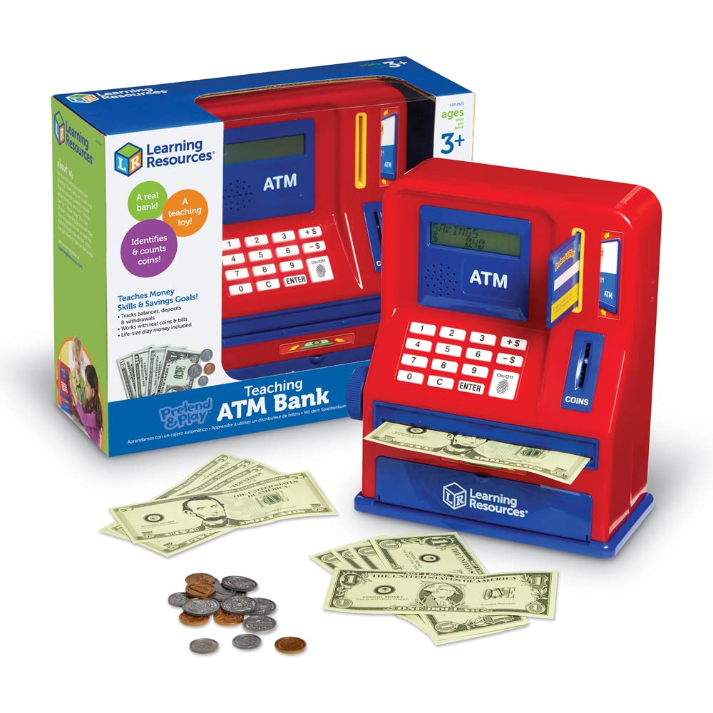 Foto 2 pulgar | Enseñanza De Recursos De Aprendizaje De Atm Bank 32 Piezas Para Mayores De 3 Años - Venta Internacional.