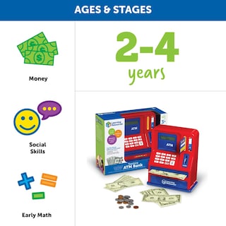 Foto 7 | Enseñanza De Recursos De Aprendizaje De Atm Bank 32 Piezas Para Mayores De 3 Años - Venta Internacional.