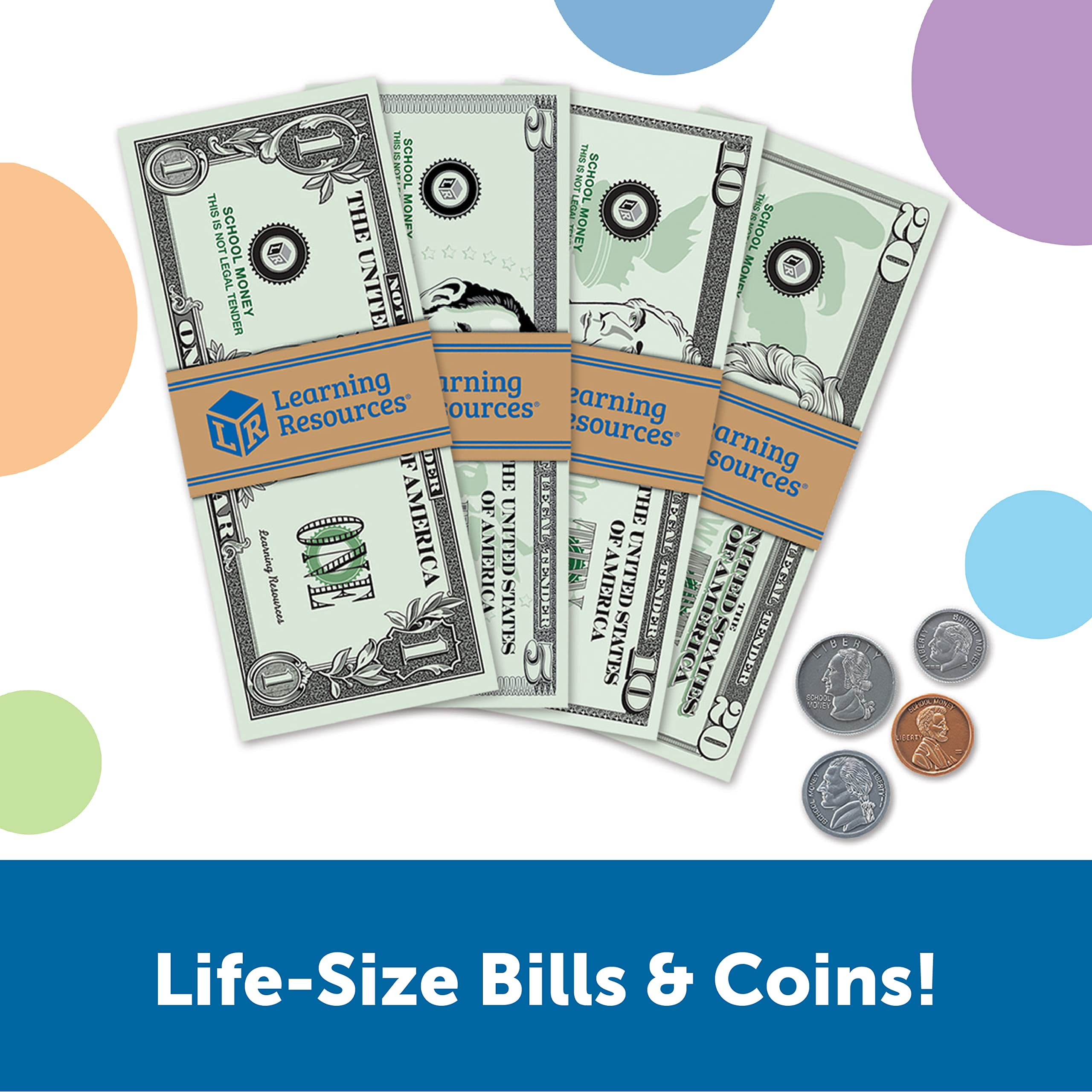 Foto 3 pulgar | Recursos De Aprendizaje De Pretend Play Money, 150 Piezas Para Niños Mayores De 3 Años - Venta Internacional.