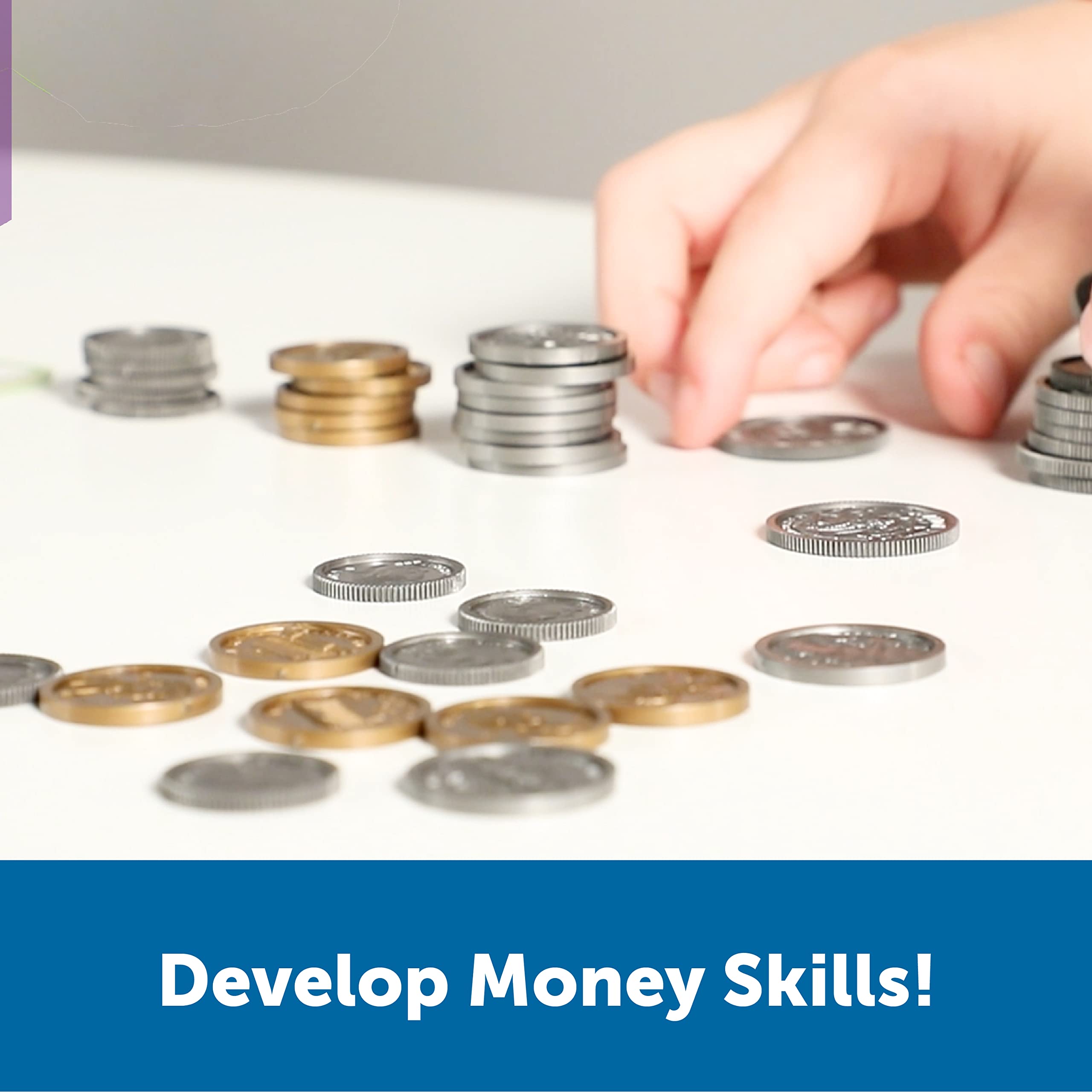Foto 4 pulgar | Recursos De Aprendizaje De Pretend Play Money, 150 Piezas Para Niños Mayores De 3 Años - Venta Internacional.