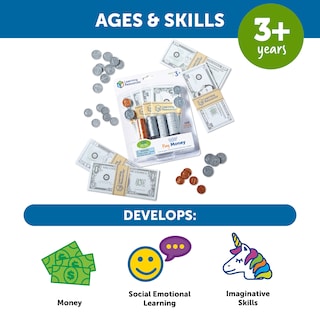 Foto 5 | Recursos De Aprendizaje De Pretend Play Money, 150 Piezas Para Niños Mayores De 3 Años - Venta Internacional.