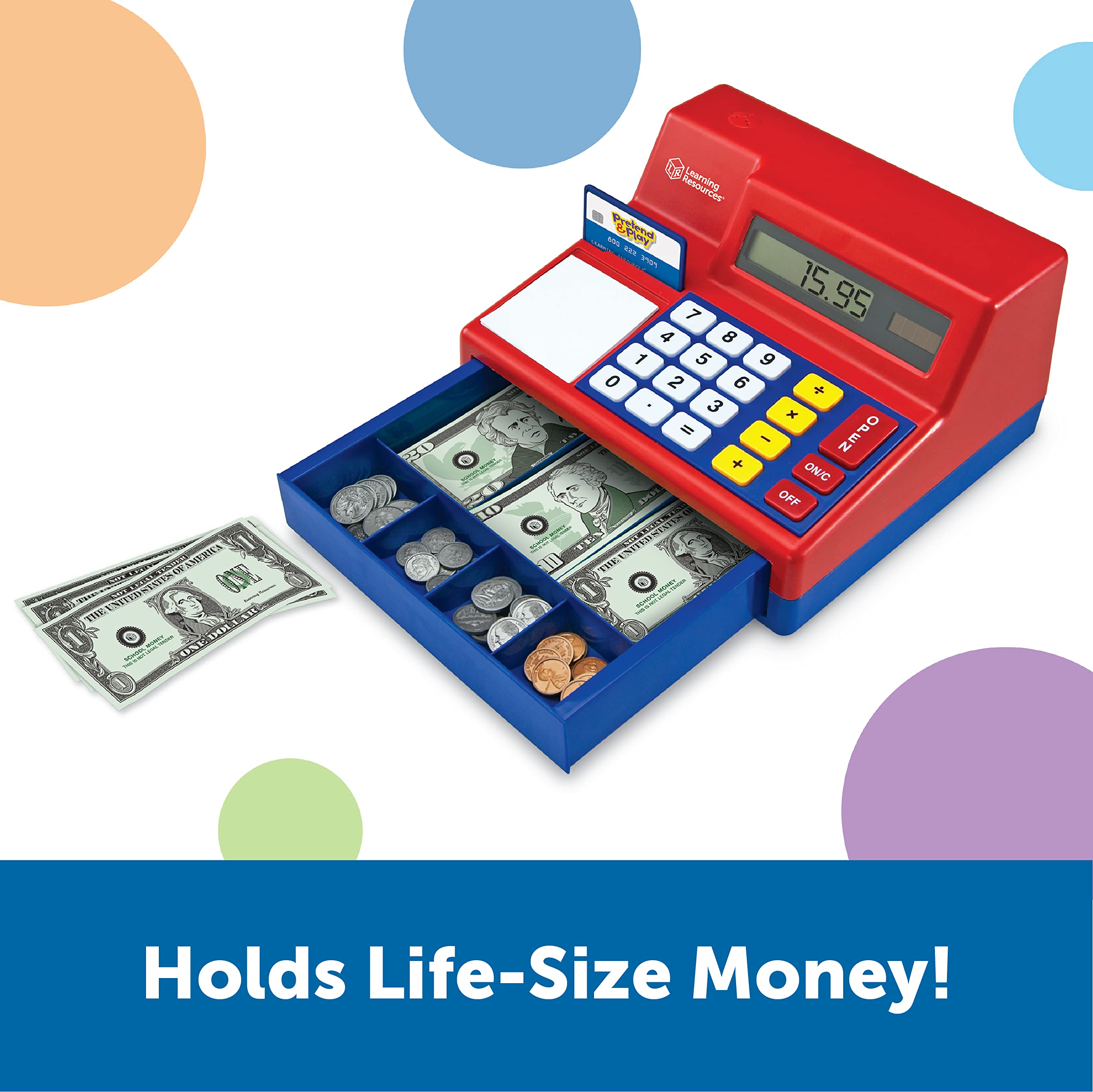 Foto 4 pulgar | Toy Cash Register Learning Resources Pretend & Play 73 Unidades - Venta Internacional.
