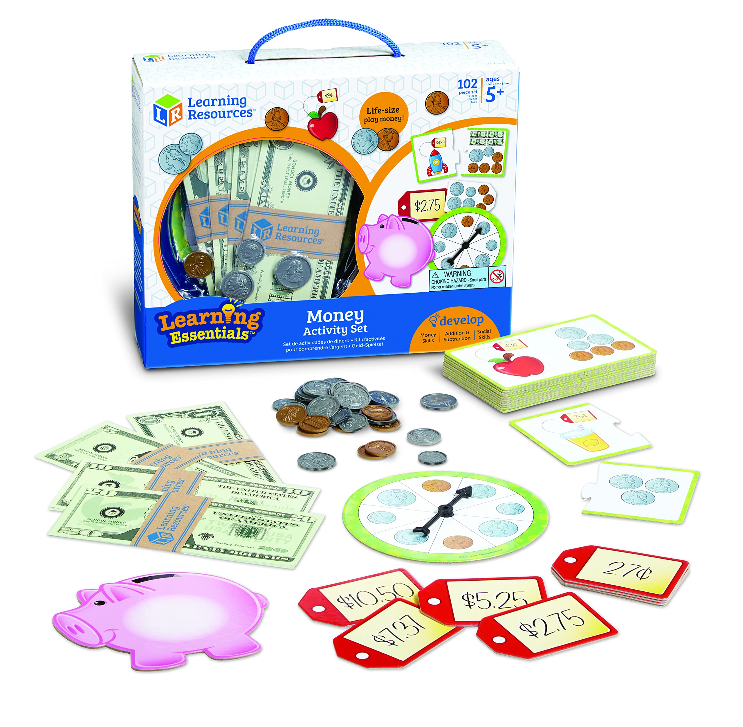 Foto 2 pulgar | Set De Actividades Monetarias, Recursos De Aprendizaje, 102 Piezas, Para Mayores De 5 Años - Venta Internacional.