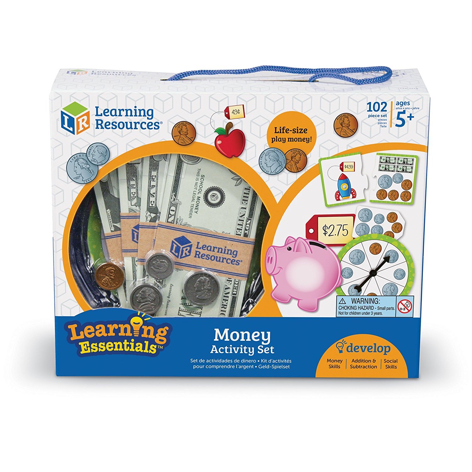 Foto 6 pulgar | Set De Actividades Monetarias, Recursos De Aprendizaje, 102 Piezas, Para Mayores De 5 Años - Venta Internacional.