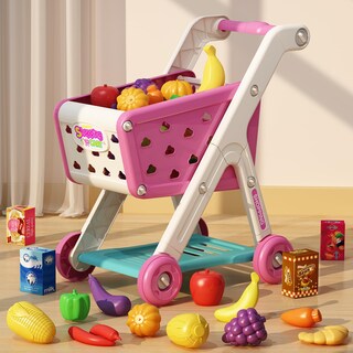 Foto 2 | Juego Para Carrito De Compras Jovow, 98 Piezas, Con Comida Simulada Para Más De 3 Años - Venta Internacional.