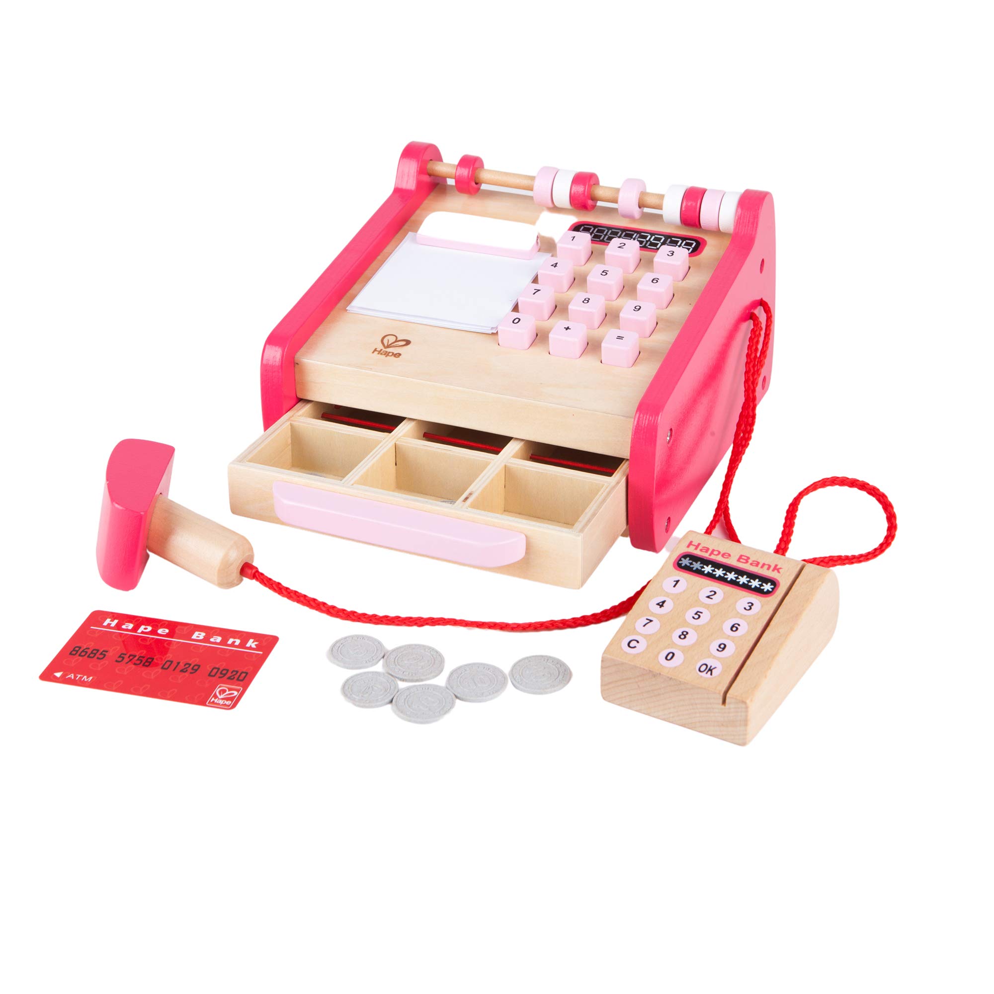 Set De Juegos De Simulación Checkout Register Hape Checkout De Madera - Venta Internacional.