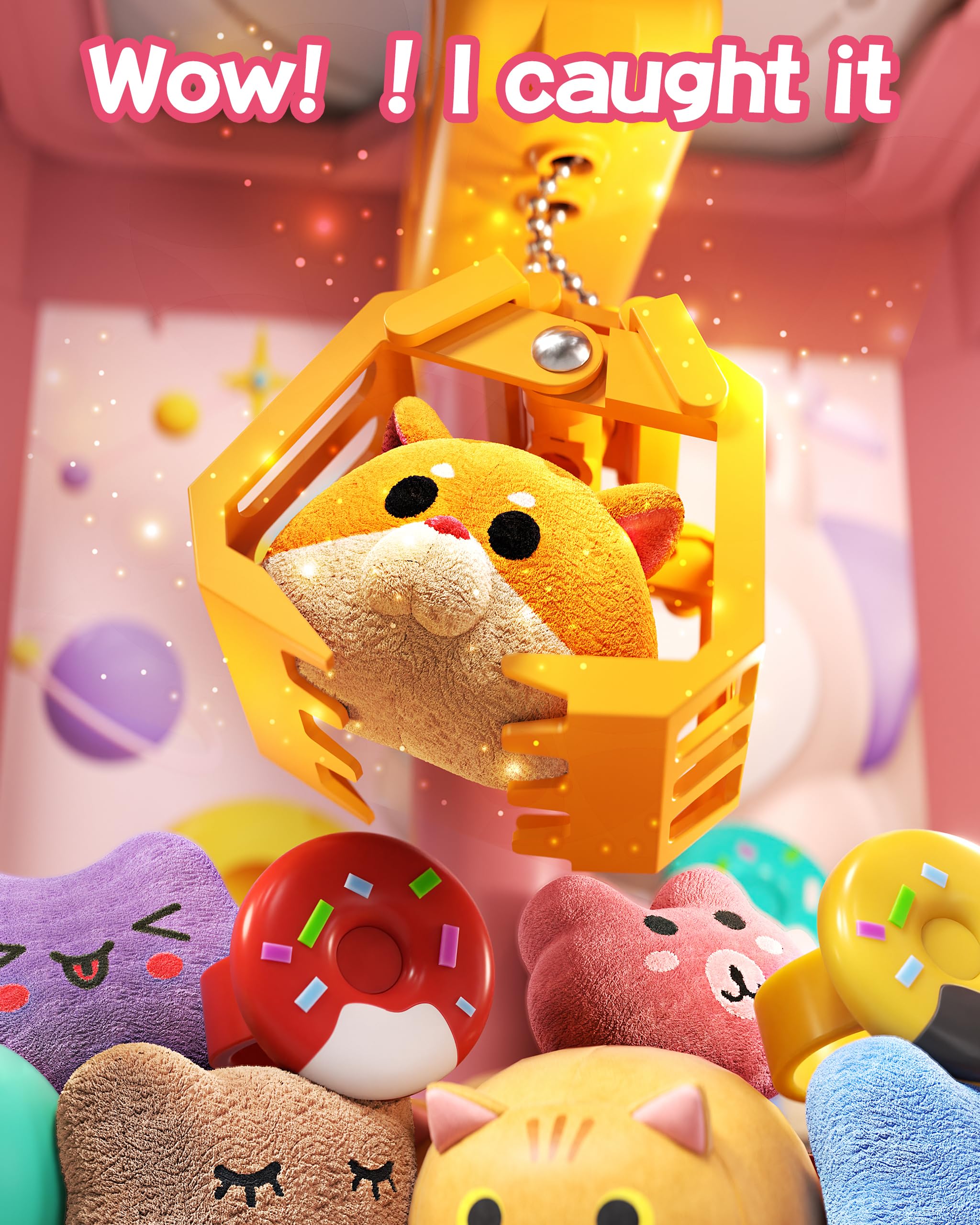 Foto 7 pulgar | Mini Máquina Expendedora Claw Machine Jovow Con Monedas De Juego Y 35 Juguetes - Venta Internacional.