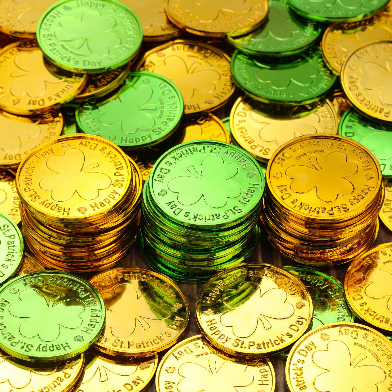 Foto 5 pulgar | Monedas Decorativas De Plástico Skylety Para El Día De San Patricio, 50 Unidades - Venta Internacional.
